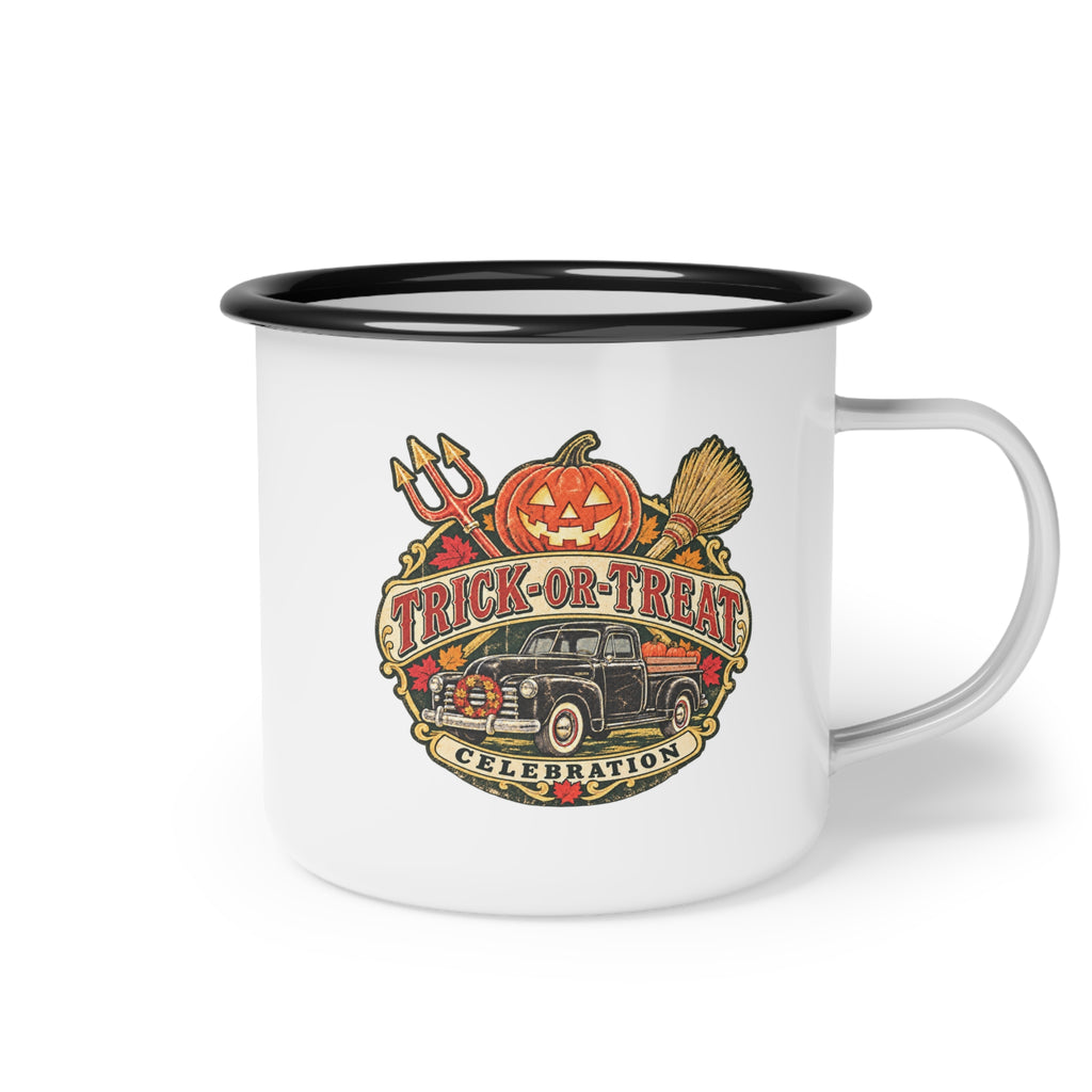 Trick-or-Treat Enamel Camp Cup