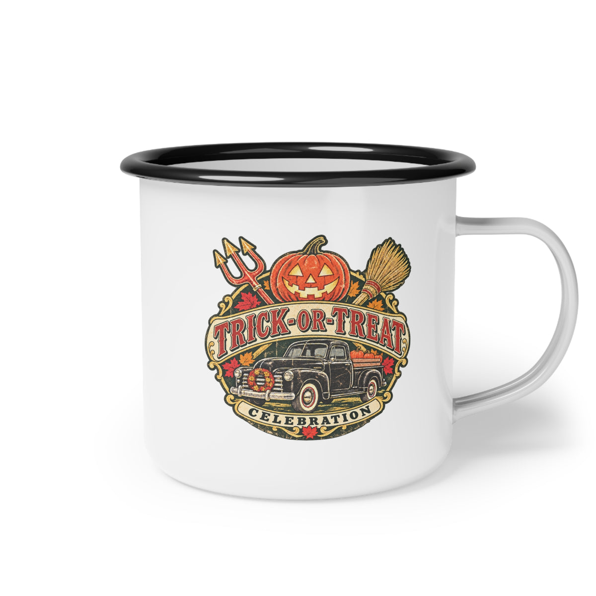 Trick-or-Treat Enamel Camp Cup