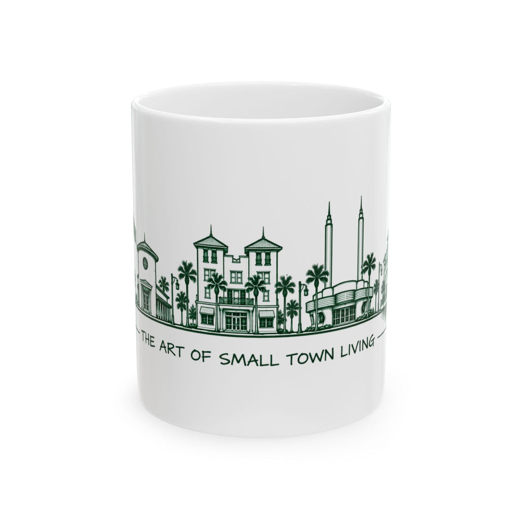 Town Silhouette Ceramic Mug