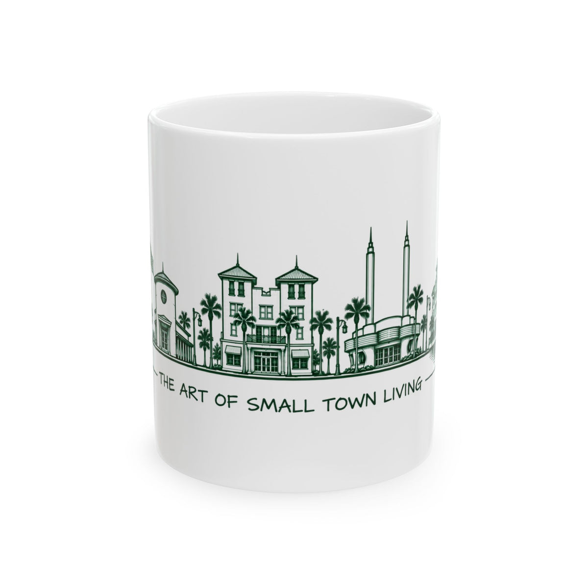 Town Silhouette Ceramic Mug