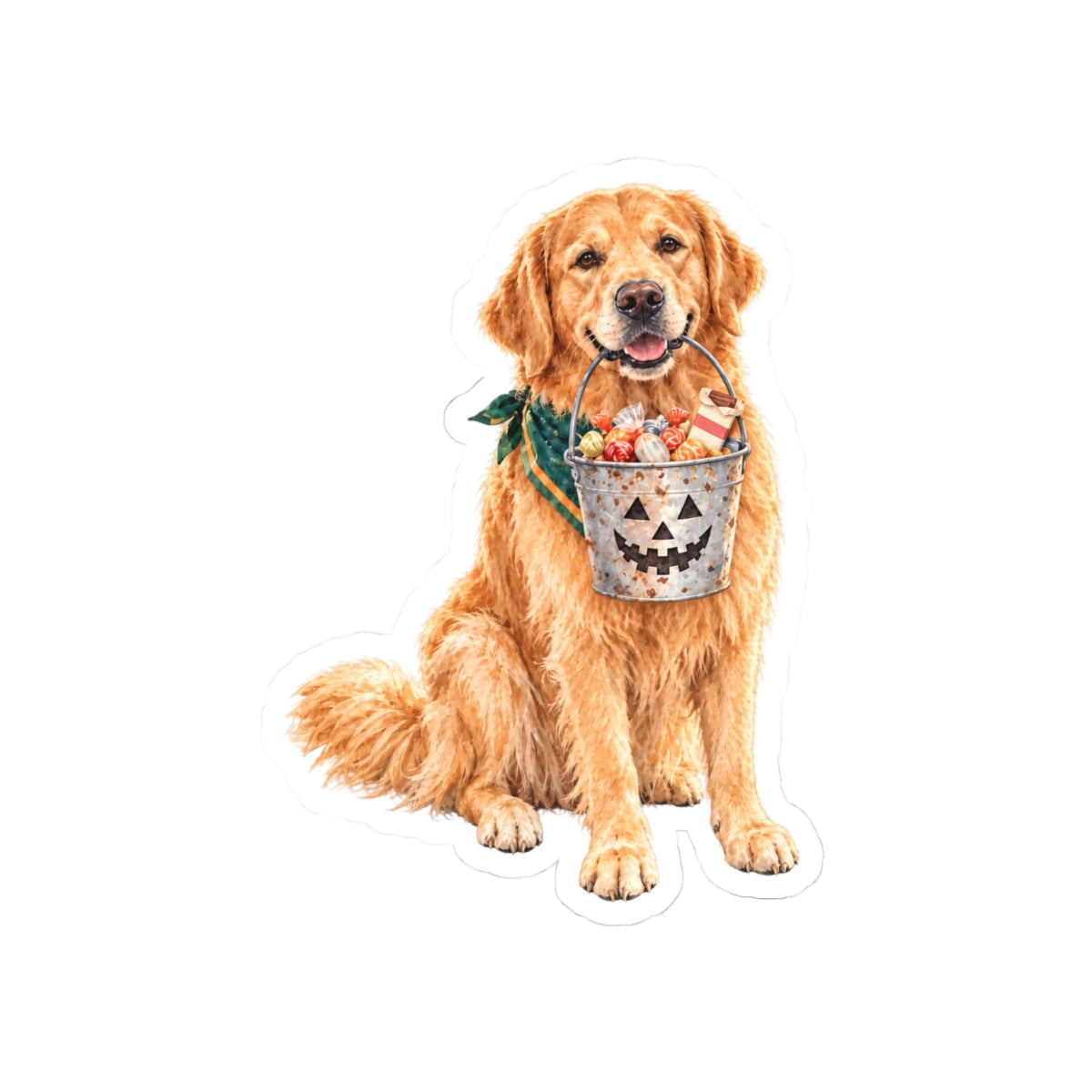 Trick-or-Treat Dog Kiss-Cut Stickers
