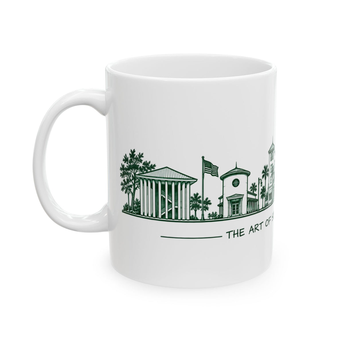 Town Silhouette Ceramic Mug