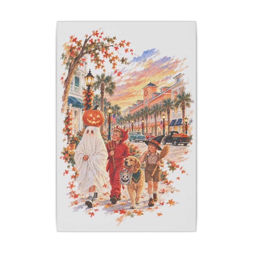 Trick-or-Treat Town Matte Canvas, Stretched, 0.75" (Multi-Size)