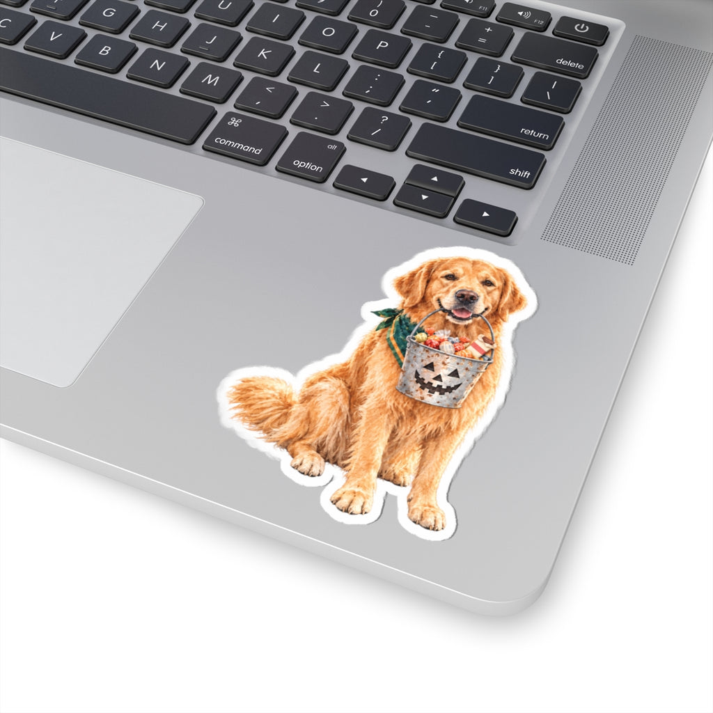 Trick-or-Treat Dog Kiss-Cut Stickers