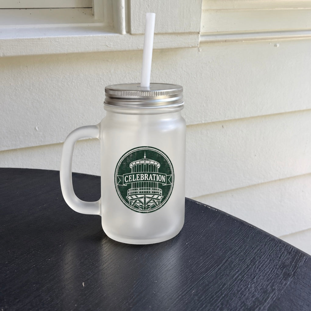 Water Tower Mason Jar Tumbler