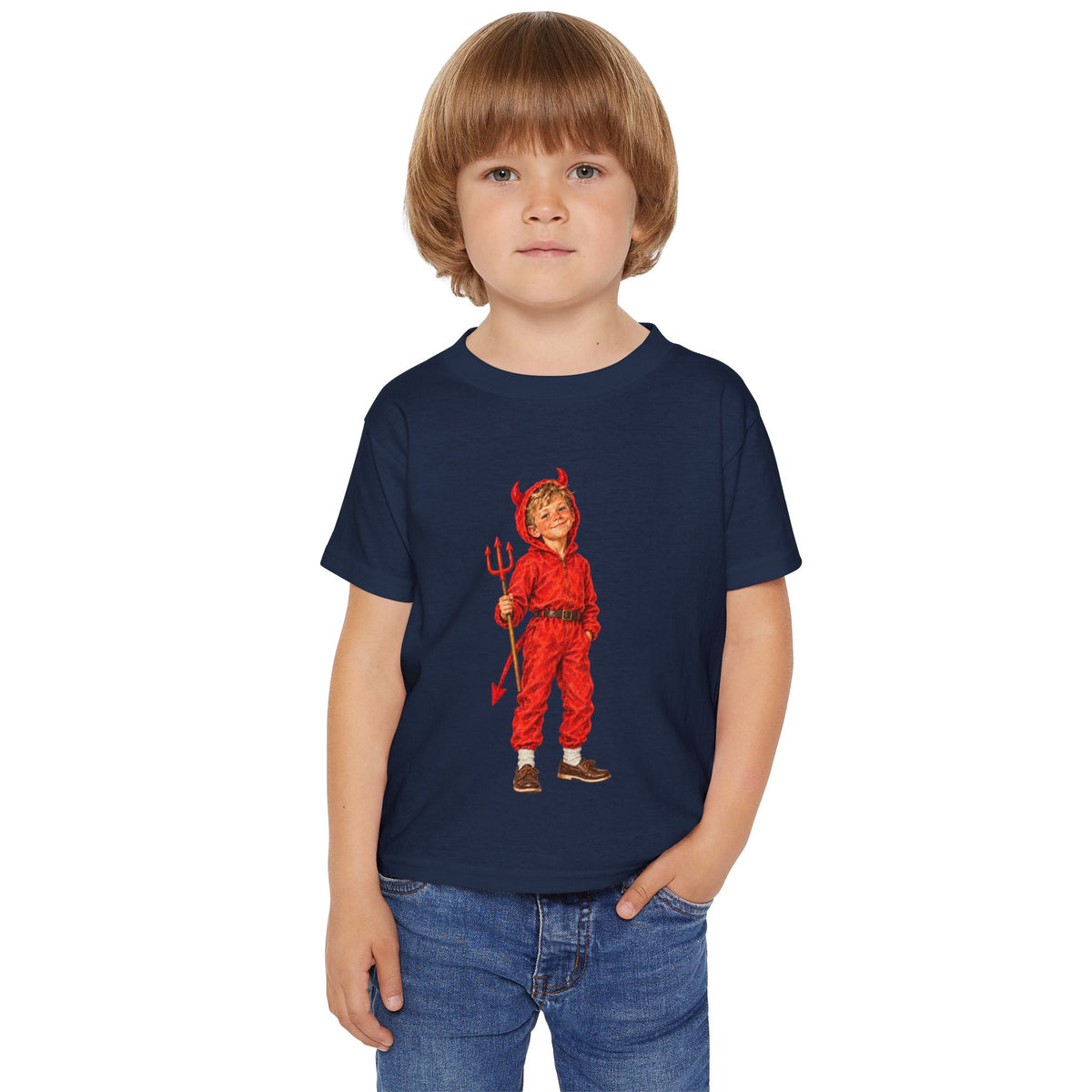 Trick-or-Treat Devil Cotton Toddler T-shirt