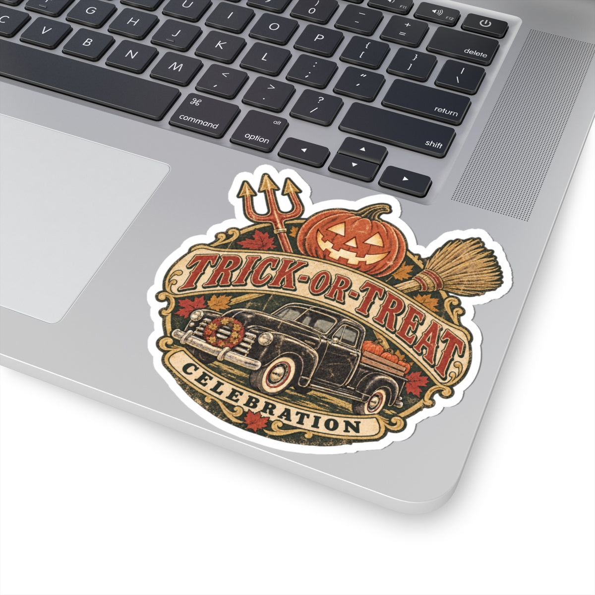 Trick-or-Treat Insignia Kiss-Cut Sticker