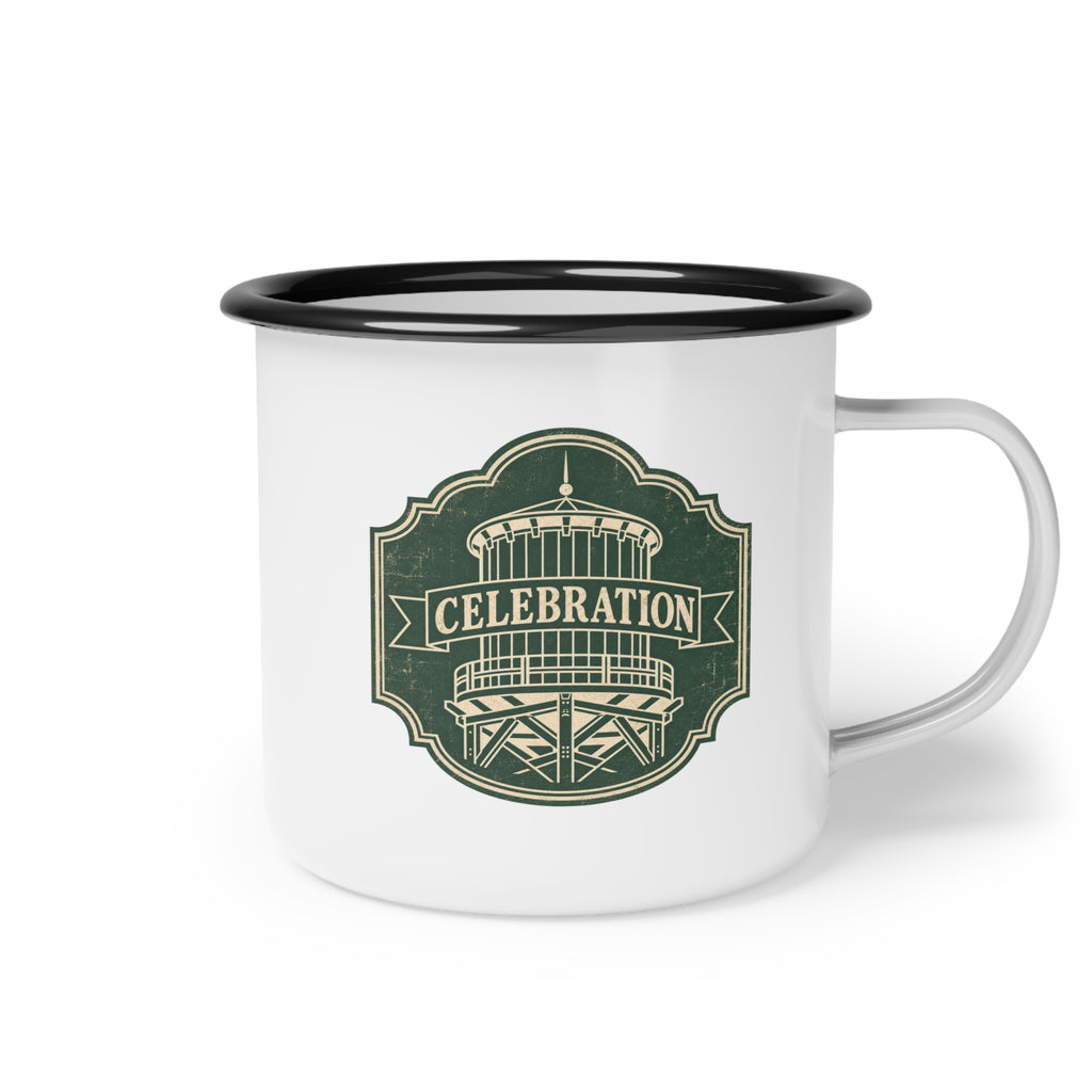 Water Tower Enamel Camp Cup