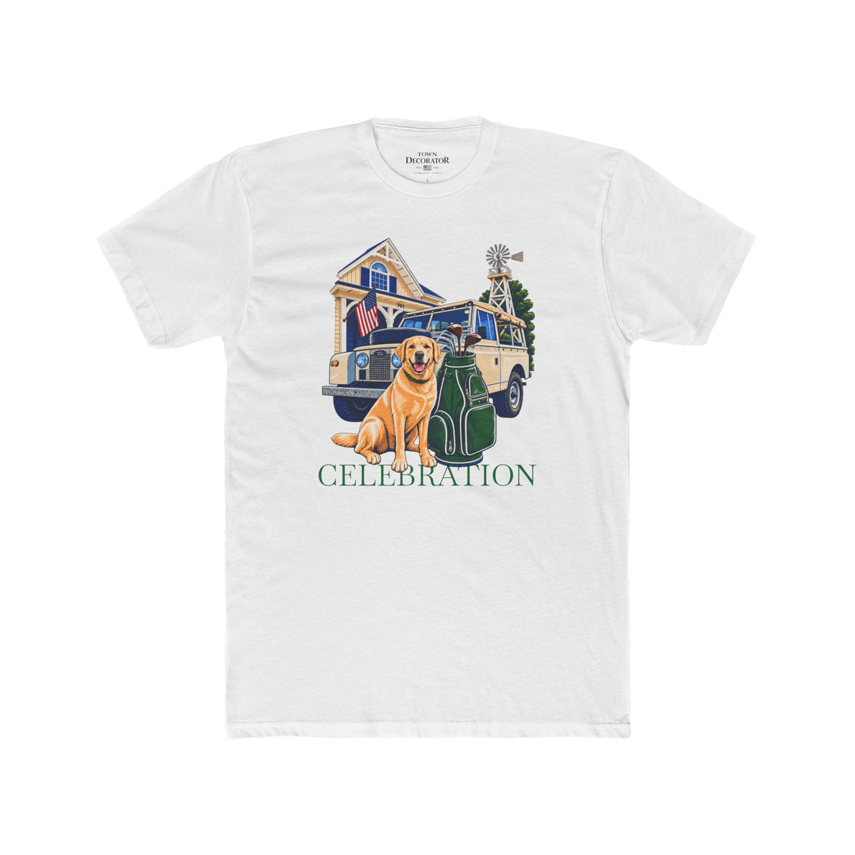 Toby the Golf Dog Cotton T-Shirt