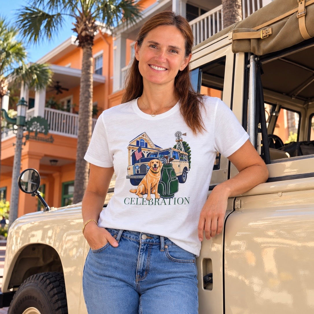 Toby the Golf Dog Cotton T-Shirt