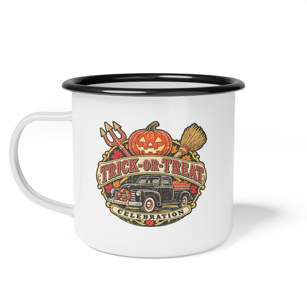 Trick-or-Treat Enamel Camp Cup
