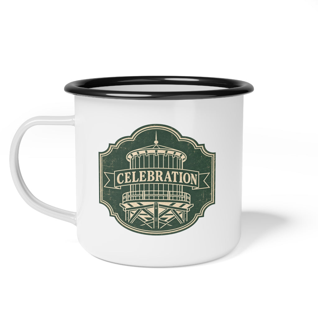 Water Tower Enamel Camp Cup